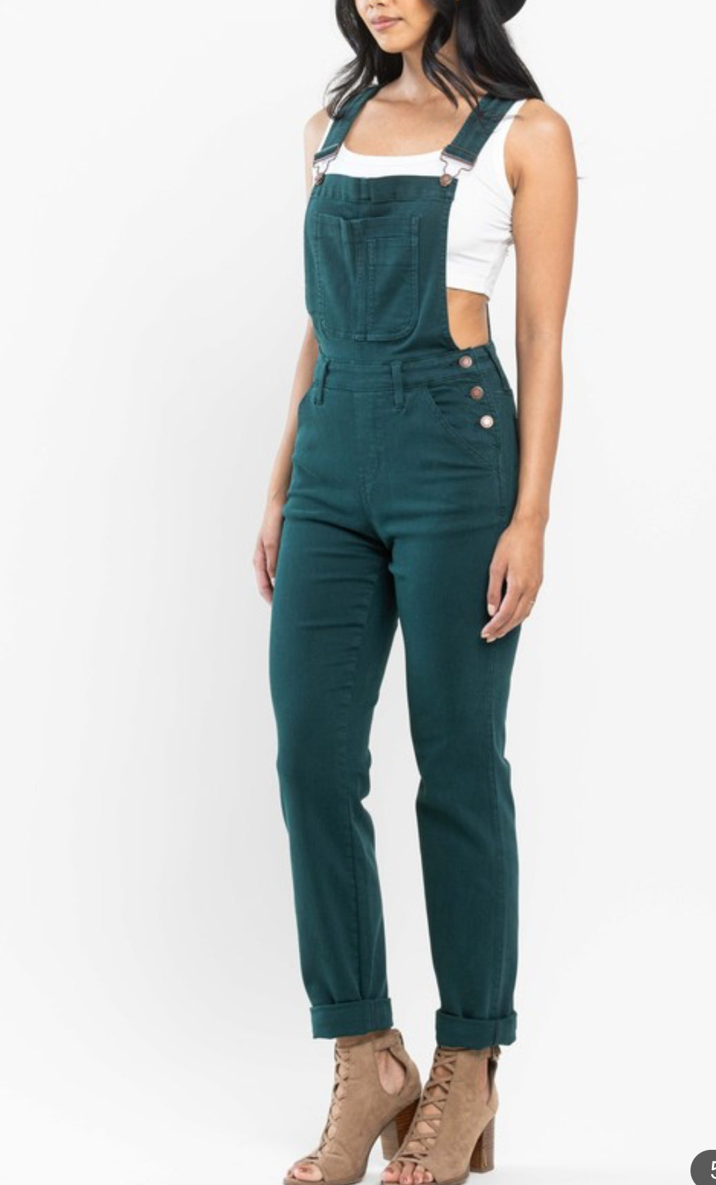 Judy Blue Teal Green Overalls